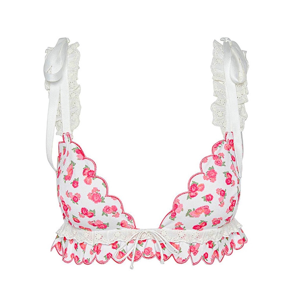For Love and Lemons Baby Blooms Triangle Bralette